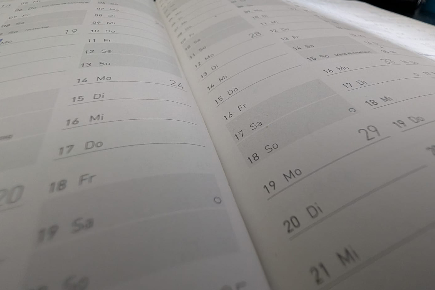 Kalender Termine 2026-27